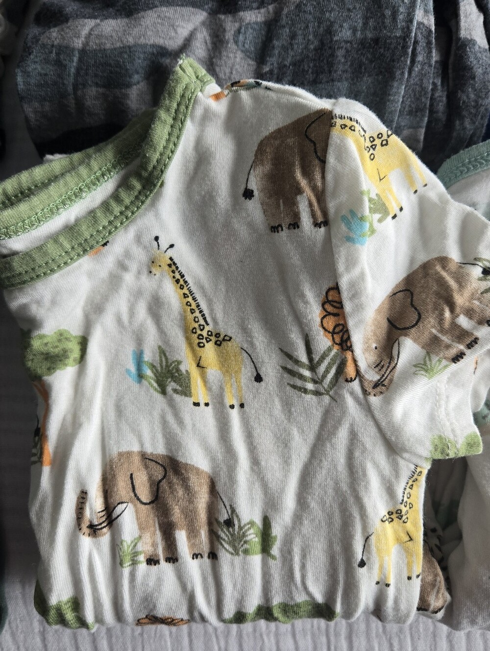 Little Me Bamboo Pajama Set - Safari Animals